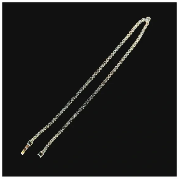 🌺 The Natlah Swarovski Crystals Tennis Necklace Earring Set - Picture 4 of 6